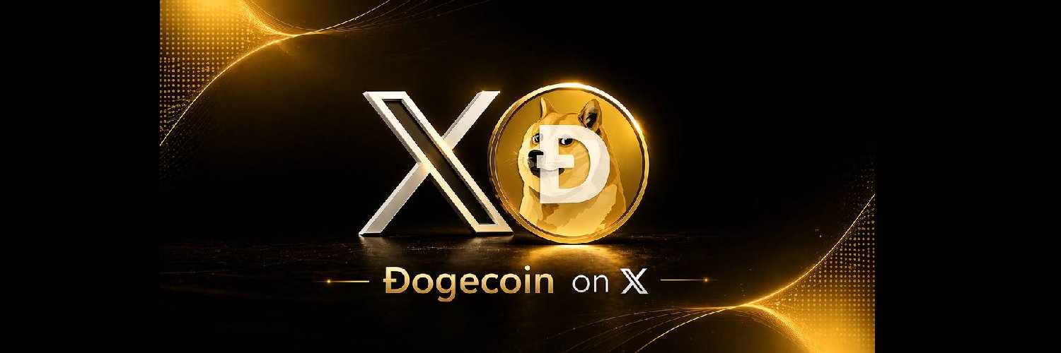 Dogecoin on X banner